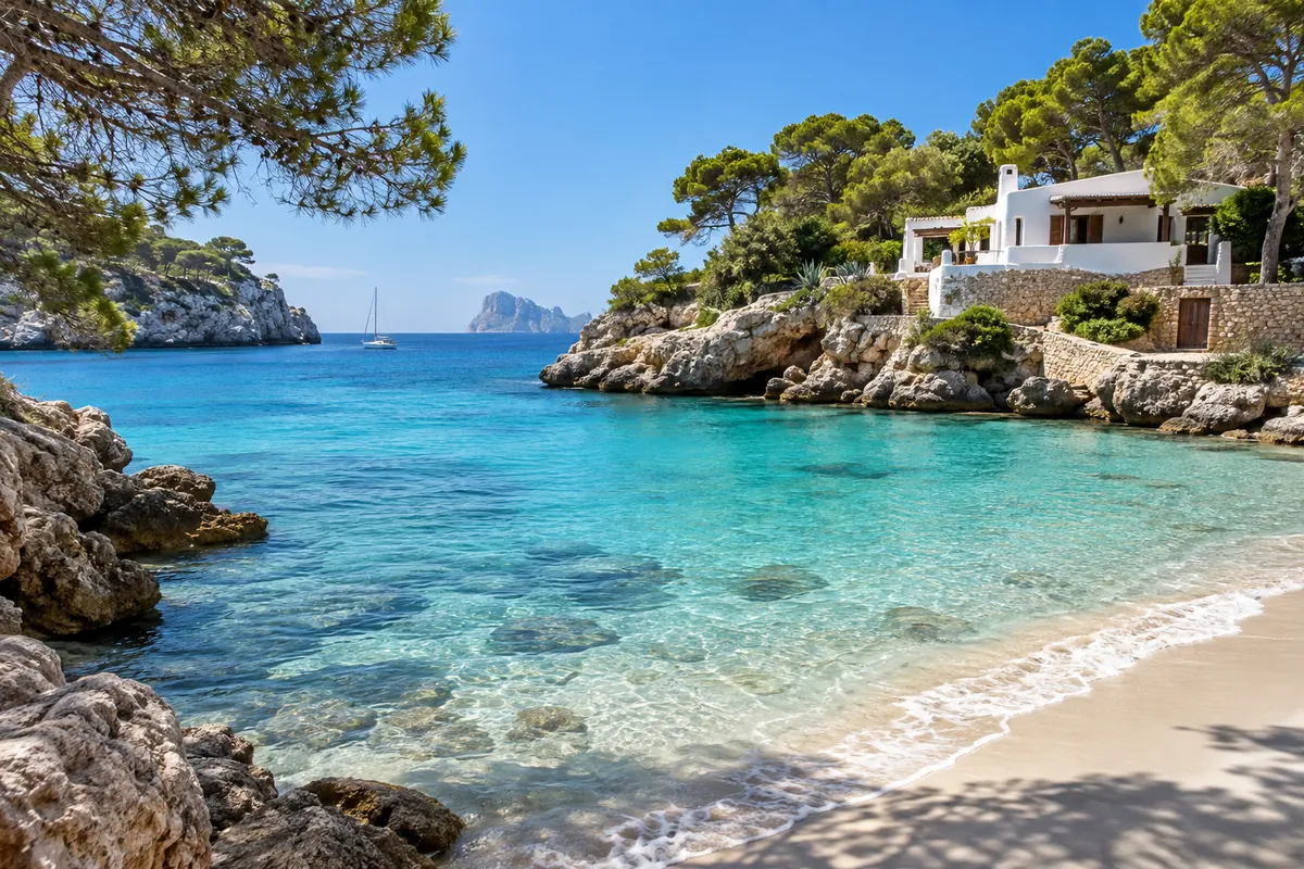 London ↔ Ibiza — illustrative destination photography