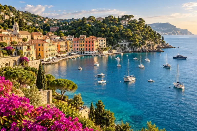 Côte d’Azur ↔ Ibiza — illustrative destination photography